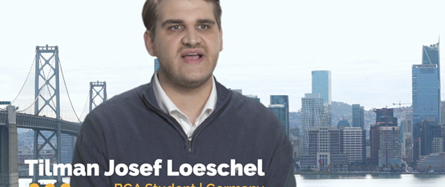 伯克利全球访学项目毕业生Tilman Josef Loeschel 分享他在伯克利的点点滴滴